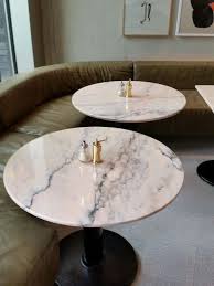 Portuguese Marble Rosa Aurora Estremoz Marble Bistro Table Round Marble Table Cafe Tables