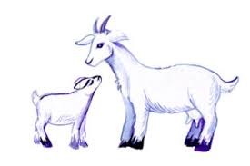 Download Mom And Baby Goats In Watercolor Style Svg Cut File By Creative Fabrica Crafts Creative Fabrica
