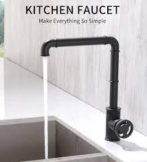 You can easily compare and choose from the 10 best kitchen faucet industrials for you. Kitchen Faucets Retro Industrial Style Matte Black Brass Crane Bathroom Faucets Hot And Cold Water Mixer Tap Torneira Wf 20b05 Kitchen Faucets Aliexpress