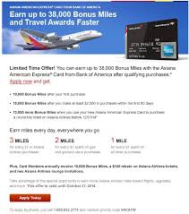Bofa Asiana Amex 25k 38k Bonus Offer Rapid Travel Chai