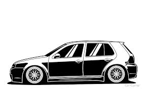 Vw Golf Mk4 Carcorner By Car Corner Redbubble Vw Golf Mk4 Vw Art Vw Golf