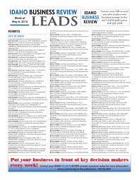 IDAHO BUSINESS REVIEW BUSINES AHO ID REVIEW S BUSINES REVIEW