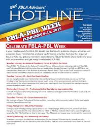 Fbla Advisers Hotline Winter 2015 By Fbla Pbl Inc Issuu
