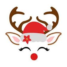 Silhouette Design Store Cute Christmas Reindeer Christmas Drawing Christmas Designs Christmas Reindeer
