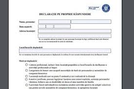 *** adaugată declarația pentru carantinare zonală *** *** formate actualizate la 09.11.2020 ***. Arhive Declaratie Pe Proprie Raspundere Romanul Financiar