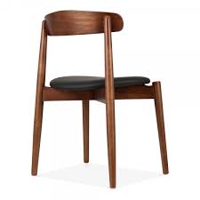Metal dining chairs with walnut wood seats auditorium building. Cult Studio Walnut Wood Concept Dining Chair With Black Faux Leather Seat Cult Uk