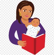 Rated 5 out of 5 stars. Mom And Baby Reading Book Cartoon Png Image With Transparent Background Toppng