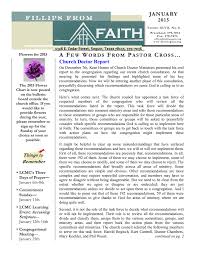 Current Monthly Newsletter Faith Lutheran Church Seguin