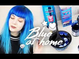 Most home kits come with an applicator tip that lets you squeeze the color directly onto your hair; How To Dye Your Hair Sky Blue At Home Diluted With Conditioner Zoe London Youtube