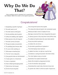 Printable Why Do We Do That Printable Bridal Shower Games Bridal Shower Activities Wedding Traditions Game
