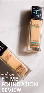 Maybelline Fit Me Foundation Review Dewy Smooth Matte