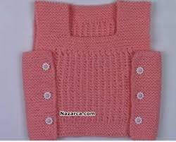 Videolu Anlatimli Orgu Yandan Dugmeli Bebek Yelegi Nazarca Com Baby Knitting Patterns Orgu Bere Modelleri