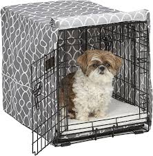Should you cover a dog crate. Amazon Com Midwest Dog Crate Cover Privacy Dog Crate Cover Fits Midwest Dog Crates Machine Wash Dry Pet Supplies