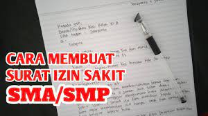 Contoh surat izin tidak masuk kerja karena sakit tulis tangan sendiri contoh surat 15 contoh surat izin tidak masuk sekolah paling lengkap contoh surat contoh Contoh Surat Izin Sekolah Karena Sakit Youtube