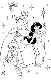 Picture Of Disney Princess Jasmine With Ariel And Snow White Coloring Page Neta In 2020 Disney Princess Coloring Pages Princess Coloring Pages Disney Princess Colors