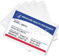 100pcs business card plastic sleeves holders adhesive pockets peel and stick x 1. Buy 5 Pack Premium Medicare Card Protector Sleeves Durable 2 X 3 Business Card Holders Clear Vinyl Plastic Covers For Insurance Social Security Metro License