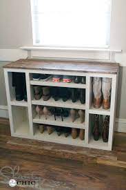 Today i'm going to show you how to easily build shelves to keep those sneakers, sandals and boots neat and tidy. Diy Shoe Rack For Closet Awesome 268 Best Diy Closet Organization Images On Pinterest Diy Shoe Storage Diy Shoe Rack Ideas Shoe Storage Cabinet