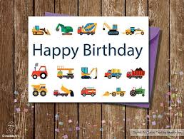 Birthday Card Printable Boy Printable Birthday Cardsbirthday Card For Boybuldozer Birthday Card Printable Birthday Cards For Boys Birthday Cards
