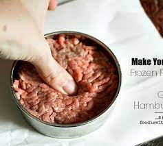 Make Your Own Frozen Patties For Grilling Hamburgers