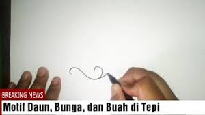 Cara membuat hiasan kaligrafi bunga dengan sangat mudah agar kaligrafi terlihat lebih memiliki nilai seni. Membuat Motif Hias Rangkaian Daun Bunga Dan Buah Tepi Youtube