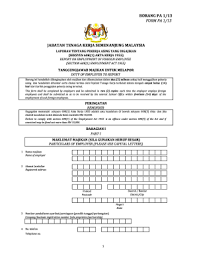 *borang pengesahan alamat (untuk di isikan dan disahkan sekali sahaja dan juga jika ada tambahan / perubahan alamat cawangan) address declaration form. Borang Pa 1 13 Fill Out And Sign Printable Pdf Template Signnow