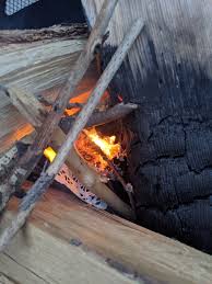 Set of 4 Orange Cinnamon Wax Fire Starters