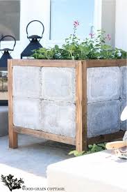 If you like the look of concrete but would rather not mix and pour your own green plants and smooth grey concrete are stunning combination. 20 Best Diy Concrete Planters Tutorials For 2021 Crazy Laura