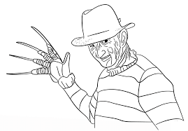 Freddy Krueger Coloring Pages For Free Printable Download Educative Printable In 2020 Freddy Krueger Drawing Freddy Krueger Art Super Coloring Pages