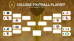 College Football Playoff bracket, based on the current committee 