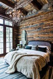 This cabin gets a large dose of warmth and style from its floors and walls, which are clad in reclaimed wood of varying tones. 23 Wild Log Cabin Decor Ideas Rustic Master Bedroom Farmhouse Bedroom Decor Farmhouse Master Bedroom