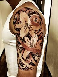 Polynesian tattoos are rich in outlines that are being combined to think of a more important tattoo that could whole up one's identity, accomplishments 3. Pin By Nathan Wallingford On Tattoos Tribal Tattoos For Men Tribal Tattoos Tribal Flower Tattoos