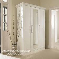  Jual Lemari Pakaian Minimalis Cat Putih Duco 3 Pintu Alp 01 White Armoire Wardrobe Armoire Closet Mirror