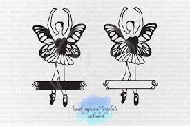 Download Ballerina With Wings Svg Paper Cutting Template Butterfly Wings Pdf By Kartcreation Thehungryjpeg Com