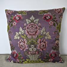 Country/region of manufacture suitable for: 18th Century French Lilac Pink Floral Silk Cushion