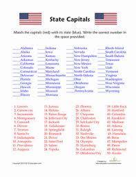 50 States And Capitals Quiz States Capitals Geography