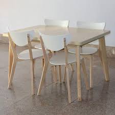 Ikea Style Dinette Table And Four Chairs Birch Six Dining Chairs Minimalist Fashion Korean Style Furniture 7 Dinette Tables Dining Chairs Dining Table Chairs