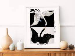 Hilma Af Klint Print the Ten Largest No. 2 Black and White Painting, Modern  Art Print, Hilma Af Klint Swans 