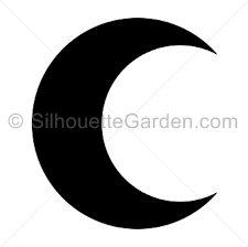 Crescent Moon Silhouette Moon Silhouette Silhouette Clip Art Crescent Moon