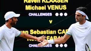 Los colombianos juan sebastián cabal y robert farah iniciaron con triunfo su participación en la primera ronda de dobles del roland garros luego de superar este martes a los hermanos británicos. Juan Sebastian Cabal And Robert Farah Make History Wimbledon 2019 Atp Tour Tennis