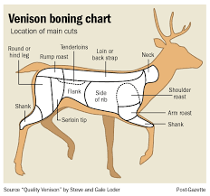 just the picture of the chart in 2019 deer butchering