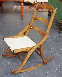 Therefore, you must pick the best sofa set design, depending on your home decor and taste. Vintage Folding Wood Rocking Chair Upholstered Seat Seating Singles Pairs Threes Of Chairs All Types Furniture