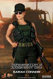 Sarah connor (played by linda hamilton) is one of the first female characters portrayed on screen that is a strong warrior. Preview Of Movie Masterpiece Terminator 2 Sarah Connor The Toyark News