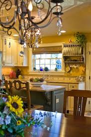 Country blue and yellow kitchen. French Country Kitchen Country Kitchen Decor French Country Kitchen Country Kitchen
