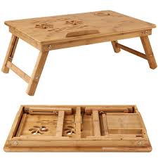 New Bamboo Bed Tray Table Height Adjustable Home Bedroom Lap Desk Laptop Holder In Home Furniture Amp Diy Furn Bed Tray Table Bed Tray Laptop Table For Bed