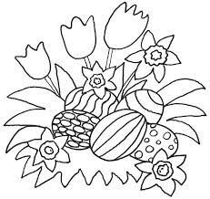 Ausmalbild Ostern Blumen Und Ostereier Kostenlos Ausdrucken Ostereier Ausmalen Ausmalbilder Ostern Malvorlagen Ostern