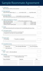 Roommate Agreement Template 43 Roommate Agreement Roommate Agreement Template Roommate Contract