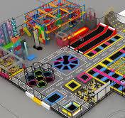 Customized Commercial Indoor Trampoline Playground for Kids ...