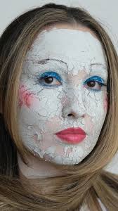 First attempt 💀, Credits: @anemariemua , #fyp #makeup #cracked #doll  #tutorial #explore