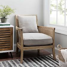 Bring home a comfy accent chair. Cane Wood Trim Accent Chair Accent Chairs For Living Room Linen Accent Chairs Accent Furniture Living Room