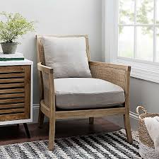 Homefare wood and metal framed leather accent chair. Cane Wood Trim Accent Chair Accent Chairs For Living Room Linen Accent Chairs Accent Furniture Living Room